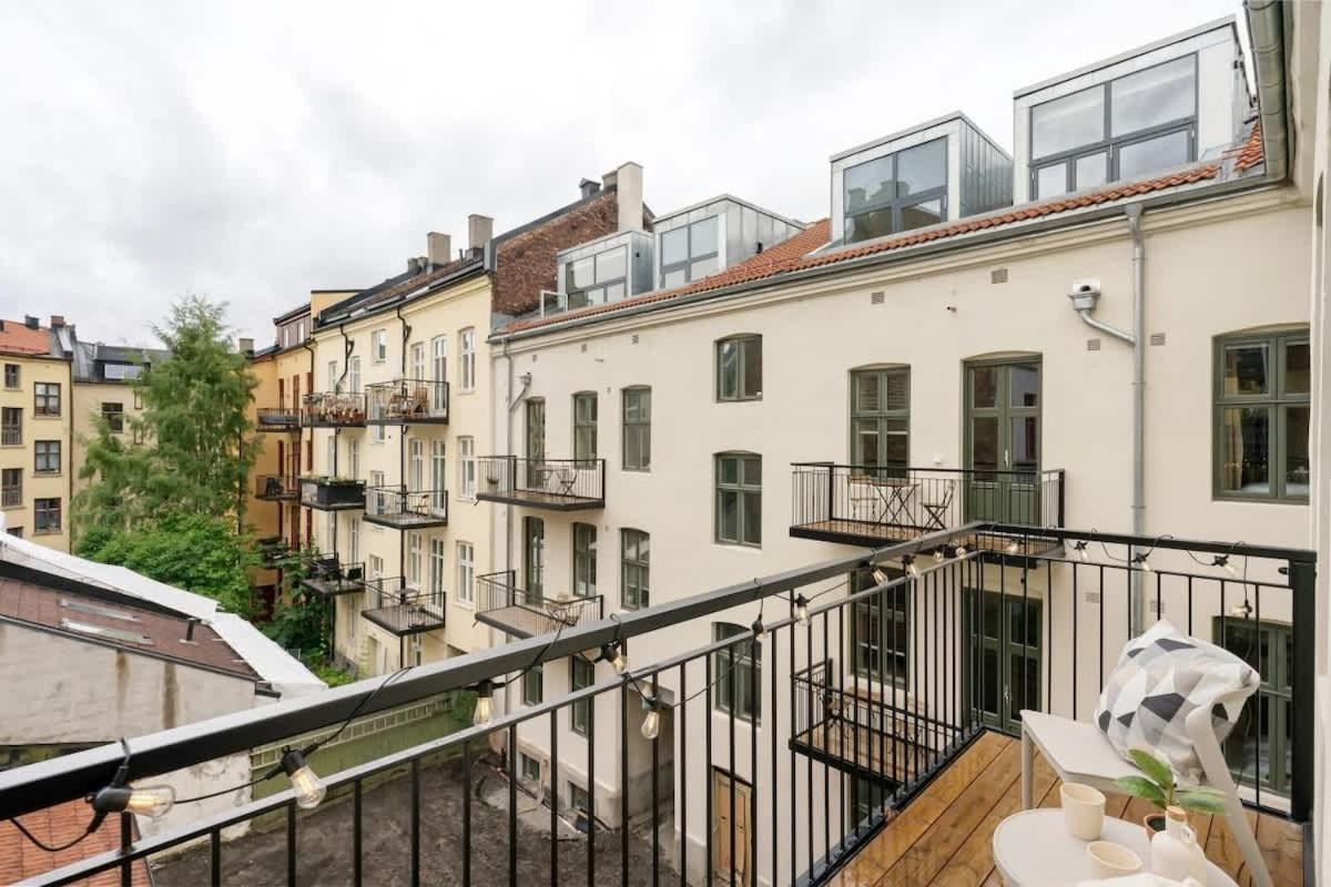 Dinbnb Apartments Gruenerlokka I 2-Bedroom With Double Queen Room & Balcony Oslo Exterior photo